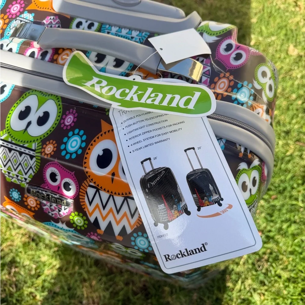 Colorful Owl Pattern Suitcase Cover (includes 2) - Picture 2 of 9